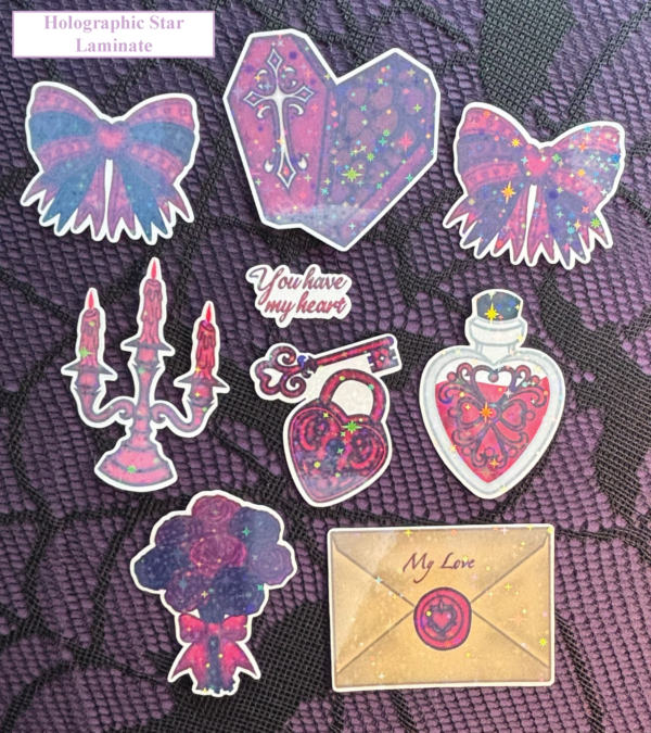 haunted romance sticker bundle