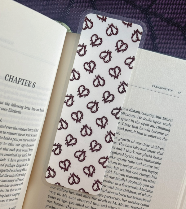 bleeding hearts bookmark