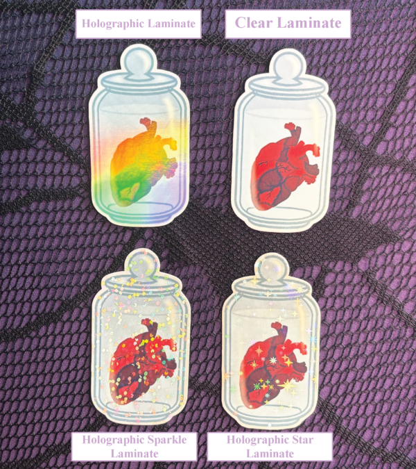 jarred heart sticker jarred heart sticker