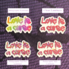 "love is a curse" sticker