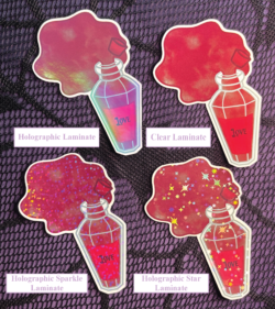 spilled love potion sticker