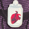 jarred heart sticker jarred heart sticker