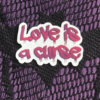 "love is a curse" sticker