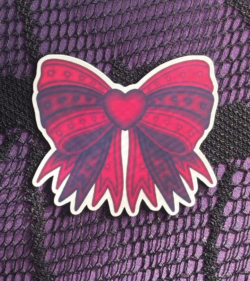 red bow sticker