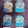 winter snow globe sticker